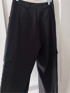 Men's Black Cargo Dress Pants